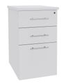 Caisson HT bureau - steely/stelly manager - Profondeur 60 cm - blanc perle - top blanc perle