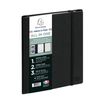 Agenda de bureau Kaa All in One Visuel Horizons 20S spiralé - 1 semaine sur 2 pages - Carnet de notes - 15 x 21 cm - Noir - Exacompta