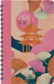 Agenda de poche spiralé Tokyo - 1 semaine sur 2 pages - 10 x 15 cm - vagues - Oberthur
