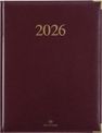 Agenda Kiev - 1 semaine sur 2 pages - 22 x 28 cm - bordeaux - Oberthur