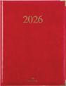 Agenda Kiev - 1 semaine sur 2 pages - 22 x 28 cm - rouge - Oberthur