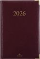 Agenda Kiev - 1 semaine sur 2 pages - 17 x 24,5 cm - bordeaux - Oberthur