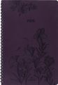 Agenda à spirale Primrose - 1 semaine sur 2 pages - 17 x 24,5 cm - lilas - Oberthur