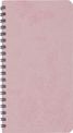Agenda de poche spiralé Primrose - 1 semaine sur 2 pages - 9,5 x 17 cm - rose - Oberthur