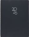 Agenda à spirale Portland - 1 semaine sur 2 pages - 22 x 28 cm - noir - Oberthur