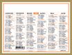 Calendrier Classique - 6 mois par face - 13,5 x 17,5 cm - Oberthur