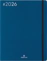 Agenda Flex - 1 semaine sur 2 pages - 22 x 28 cm - bleu marine - Oberthur