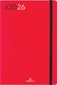 Agenda Flex - 1 semaine sur 2 pages - 17 x 24,5 cm - rouge - Oberthur