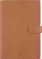 Agenda à spirale Milano - 1 semaine sur 2 pages - 17 x 24,5 cm - camel - Oberthur