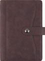 Agenda à spirale Davos - 1 semaine sur 2 pages - 17 x 24,5 cm - marron - Oberthur