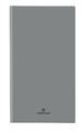 Agenda de poche spiralé Malmo - 1 semaine sur 2 pages - 9,5 x 17 cm - gris - Oberthur