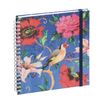 Exacompta Sophie Adde Lady - Agenda 15 x 17 cm - 2025 - semainier - reliure à anneaux métalliques - 18S - 150 x 170 mm - blanc - oiseaux - carton