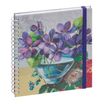 Agenda de bureau Sophie Adde Lady 18S spiralé - 1 semaine sur 2 pages - 15 x 17 cm - Violettes - Exacompta