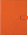 Agenda à spirale Milano - 1 semaine sur 2 pages - 22 x 28 cm -orange - Oberthur