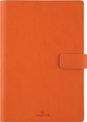 Agenda Milano - 1 semaine sur 2 pages - 17 x 24,5 cm - orange - Oberthur