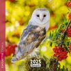 Calendrier mensuel 30x30 cm - 16 mois - Chouettes