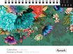 Calendrier mensuel à spirales 16x18 cm - Ambiance florale