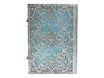 Paperblanks Silver Filigree Collection Maya Blue Grande - Journal - reliure piquée - 210 x 300 mm - 240 pages - uni - bleu