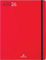 Agenda Flex - 1 semaine sur 2 pages - 22 x 28 cm - rouge - Oberthur