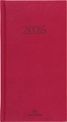 Agenda London - 1 semaine sur 2 pages - 9,5 x 17,5 cm - rouge - Oberthur