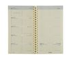 Agenda de poche spiralé Notaplan - 1 semaine sur 2 pages - 9 x 16 cm - recharge - Brepols