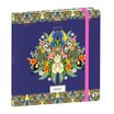 Quo Vadis Catalina Estrada - Agenda JAJ Executif - 2025 - semainier - standard / M - 160 x 160 mm - portrait - papier blanc - nature - flowers - toucan - couvercle multicolore - carton