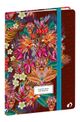 Quo Vadis Catalina Estrada - Agenda - 2025 - semainier - mini - 99.1 x 150 mm - portrait - papier blanc - nature - flowers - ara - couvercle multicolore - carton