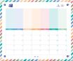 PLANNER MAGNÉTICO Y FLEXIBLE - PIZARRA DUO SEMANAL /  MENSUAL - TAMAÑO A3 43.5X28.5CM
