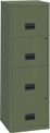 Cajonera 4 cajones para carpeta colgante 126x40x40 Kaki