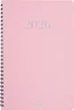 Agenda spiralé Galway - 1 semaine sur 2 pages - 19 x 24,5 cm - rose - Oberthur