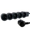 Legrand - Multiprise 5 prises avec interrupteur - noir - 3 m