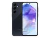 Samsung Galaxy A55 - 5G smartphone - SIM doble - RAM 8 GB / Memoria interna 256 GB - microSD slot - pantalla OLED - 6.6" - 2340 x 1080 píxeles (120 Hz) - 3 x cámaras traseras 50 MP, 12 MP, 5 MP - front camera 32 MP - awesome navy