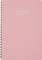 Agenda de poche spiralé Galway - 1 semaine sur 2 pages - 10 x 15 cm - rose - Oberthur