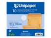 Unipapel - Bolsa burbujas - No. 21 - 180 x 165 mm - cuadrado - extremo abierto - autoadhesivo (Peel & Seal) - plástico de burbujas - paquete de 10