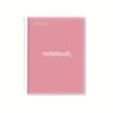 Notebook Emotions, Couverture souple, A4, séyès, 80 feuilles de 1 couleur, Miquelrius, Rose.