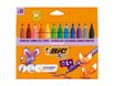 BIC KiDS - Marqueur - couleurs assorties - encre à l'eau - jumbo (pack de 12)