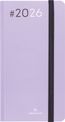 Agenda Flex - 1 semaine sur 2 pages - 9,5 x 17,5 cm - lilas - Oberthur
