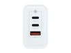 CoolBox - Adaptador de corriente - tecnología GaN - 65 vatios - 4 A - Quick Charge 3.0, PD - 3 conectores de salida (24 pin USB-C, USB Tipo A)