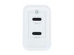 CoolBox - Adaptador de corriente - tecnología GaN - 35 vatios - 3 A - Quick Charge 3.0, PD - 2 conectores de salida (24 pin USB-C)