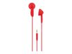 T'nB POCKET - Auriculares internos - en oreja - cableado - conector de 3,5 mm - rojo