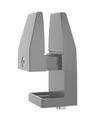 Support de fixation par pince étau pour écran de séparation (bureau seul) - aluminium