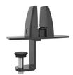 Support de fixation par pince étau pour écran de séparation (bureau face à face) - carbone