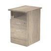 Caisson hauteur bureau Trend - L43xP60xH72 cm - 2 tiroirs dont 1 DS + 1 niche - imitation chêne canadien