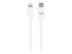 T'nB - Cable Lightning - Lightning macho a 24 pin USB-C macho - 1 m - blanco
