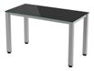 Rocada Executive - Mesa - rectangular - negro - aluminio base