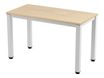Rocada Executive - Mesa - rectangular - verde haya - blanco, RAL 9003 base