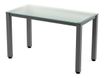 Rocada Executive - Mesa - rectangular - translúcido - antracita base