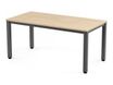 Rocada Executive - Mesa - rectangular - verde haya - antracita, RAL 7015 base