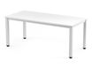 Rocada Executive - Mesa - rectangular - blanco - blanco, RAL 9003 base
