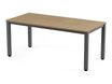 Rocada Executive - Mesa - rectangular - roble - antracita, RAL 7015 base
